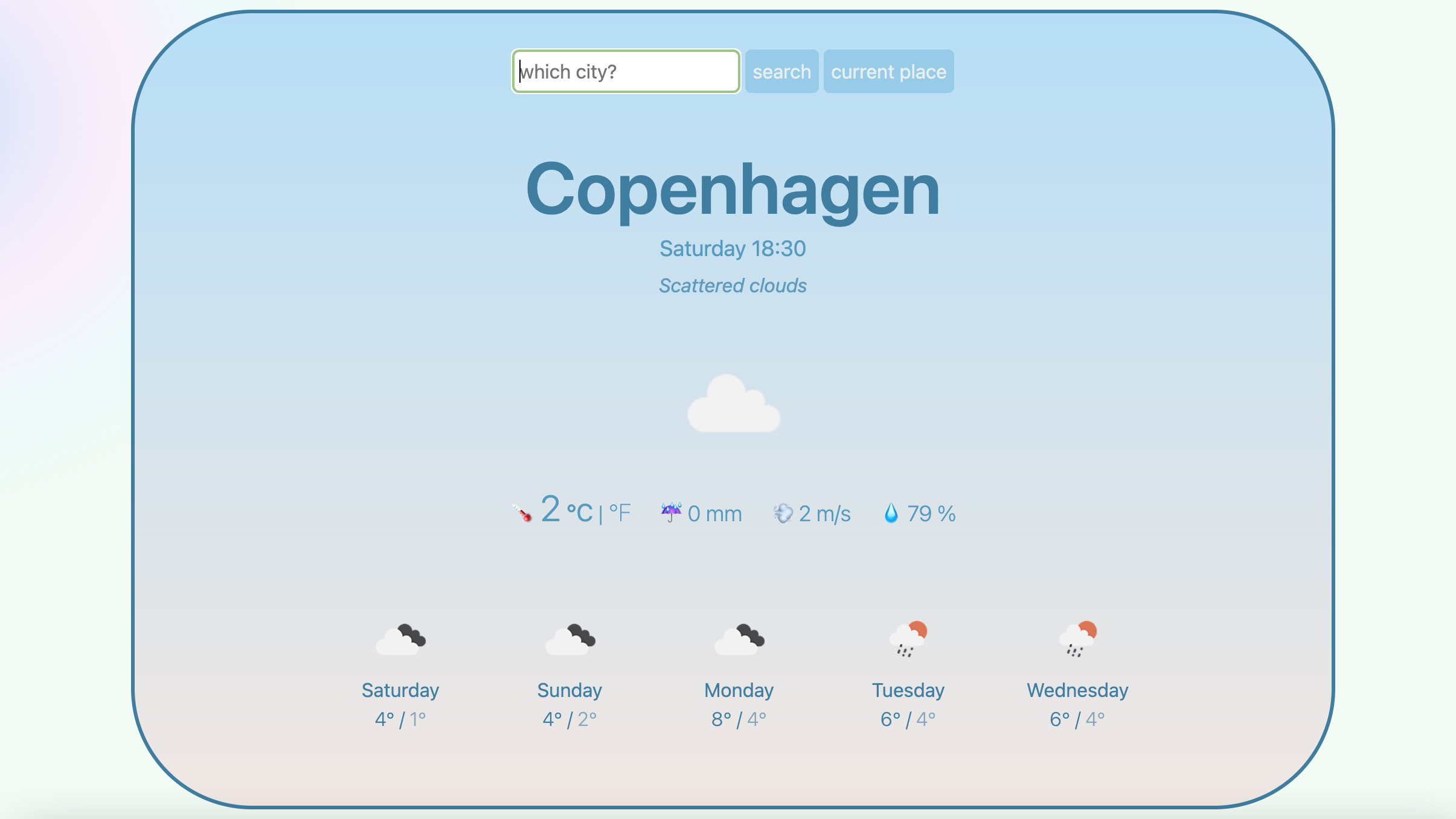 weather app example